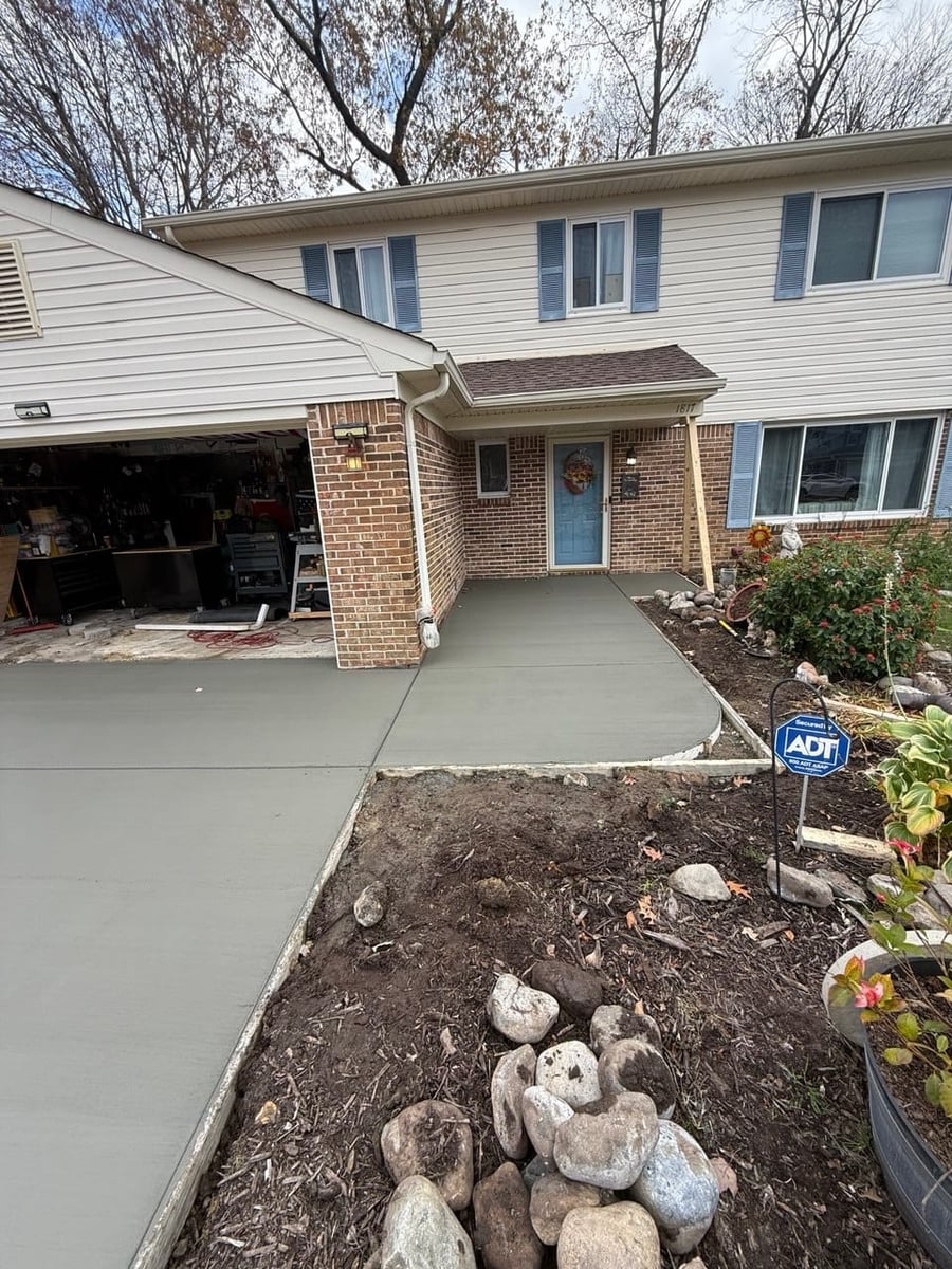 Concrete walkway and front entry — Hampton Roads, VA